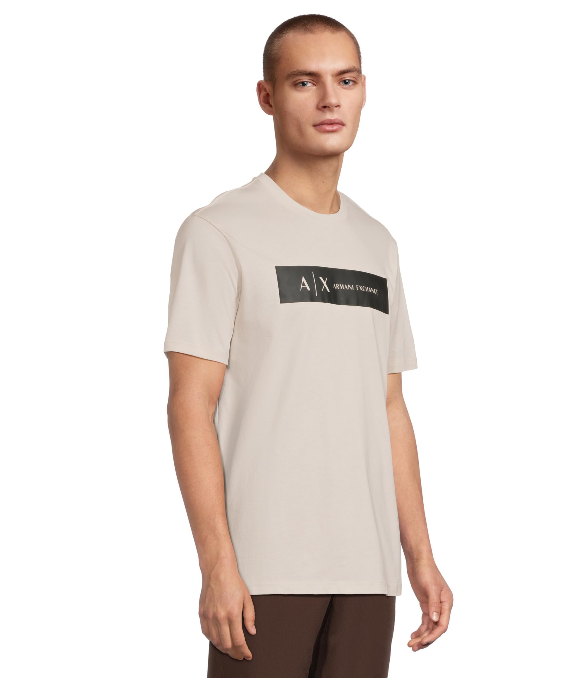 Armani Exchange Short Sleeve Contrast Logo Camiseta para Hombre