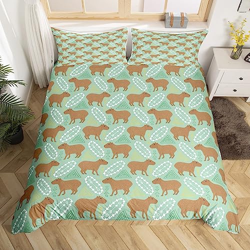 Homewish Capybara Duvet Cover Single, Tribal Geometric Bedding Set, Cartoon Abstract Triangle Arrows Comforter Cover - Image 3