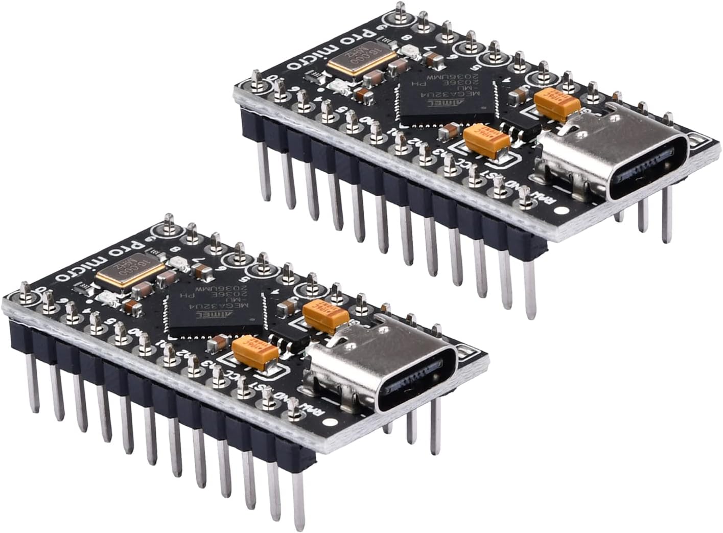 diymore 2 Stücke Pro Micro ATMEGA32U4 5V 16MHz Development Board Type-C ...