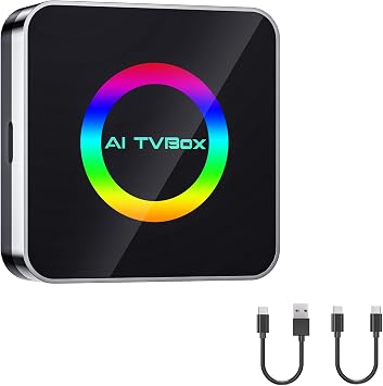 Sehawei Wireless CarPlay & Android Auto Adapter 2025 - Built-in Netflix, YouTube & TF Card Slot - Plug and Play, Convert Wired to Wireless - Compatible with 2015+ Cars, iOS 10+/Android 11+