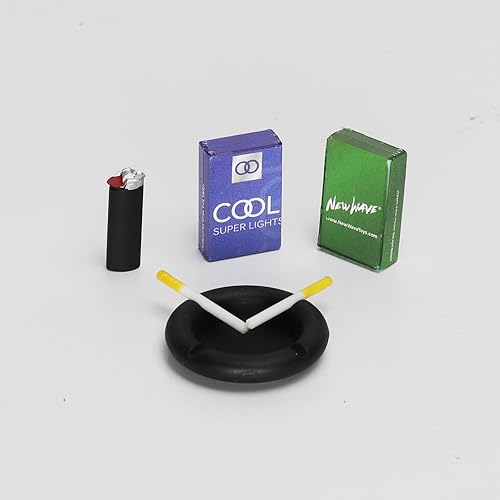 Miniatura 7 de New Wave Toys Mini estación de carga USB de máquina de cigarrillos réplica a escala 16, cargador rápido USBC (x2) y USBA (x4), centro de oficina de