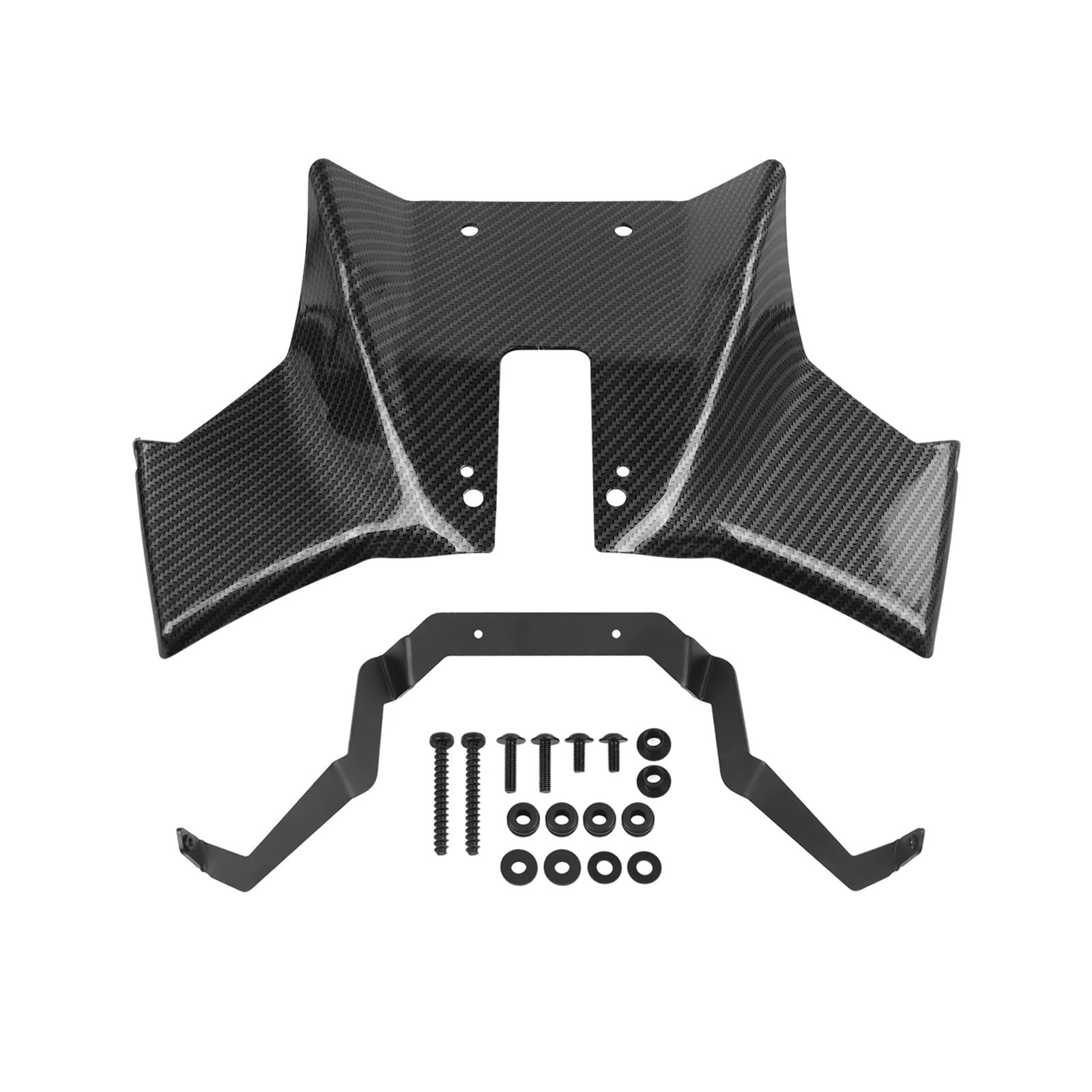 Parabrezza moto Motocicletta Naked Downforce Winglet Aerodinamica | Per Suzuki GSX 8S GSX8S GSX-8S 2023-2025 Facile da installare durevole e anticorrosione(Carbon Fiber)