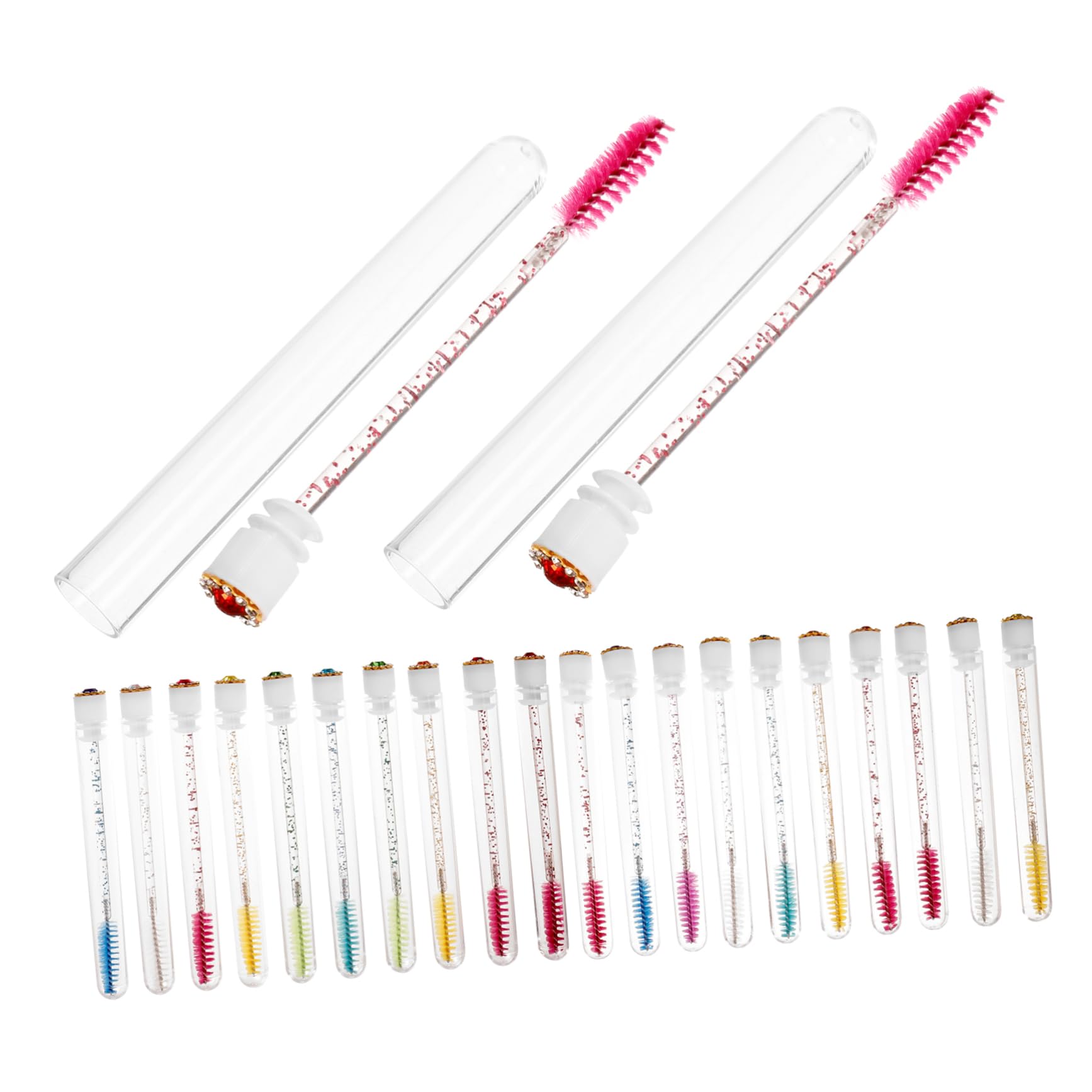 SOESFOUFU Eyelash Mascara Tube Mascara Brush Tube Set Chic Design Perfect Present for Women Style