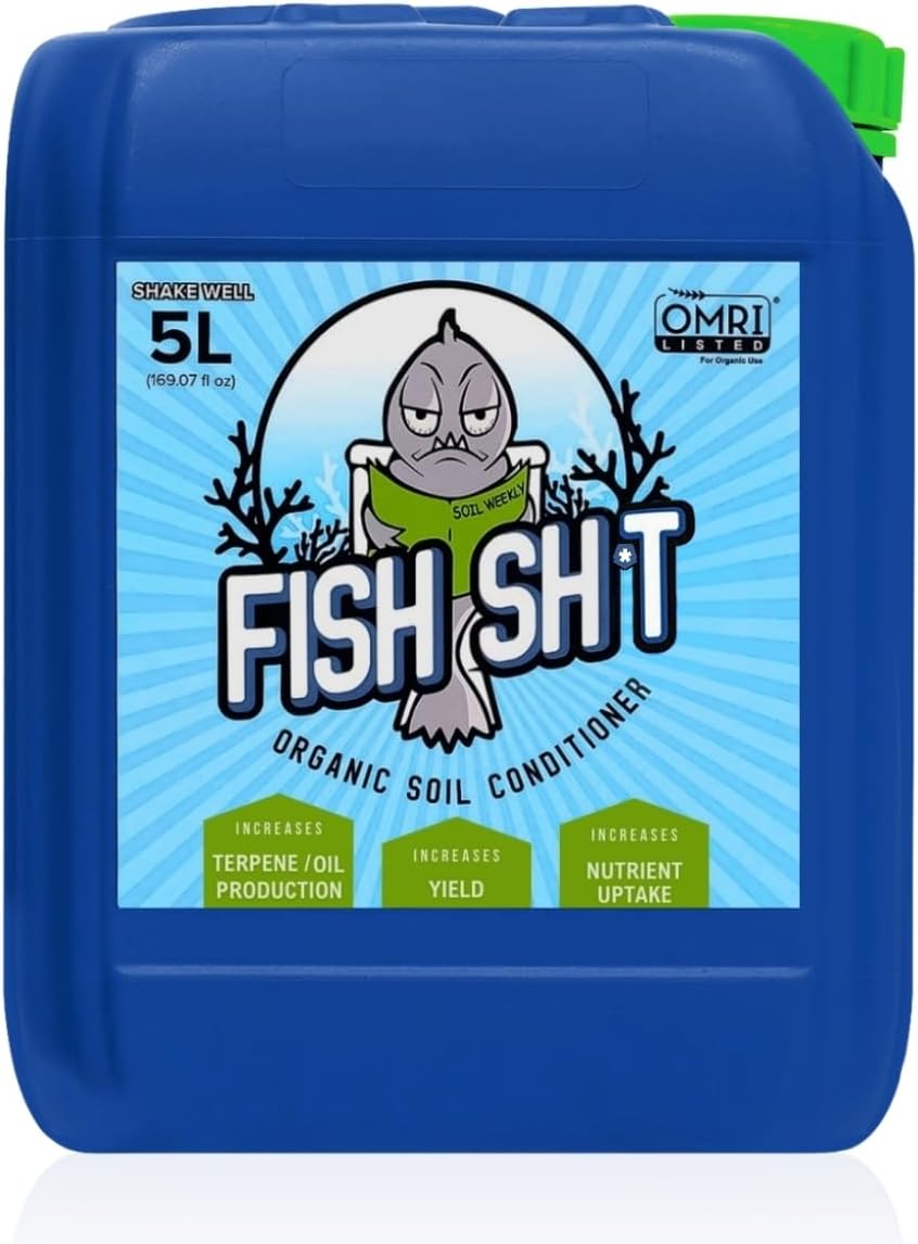 Fish Head Farms Organic Soil Conditioner - Organic Fertilizer for Increased Yield and Flavor - Plant Fertilizer, Nutrients for Soil, Soilless, Hydroponic Farming - Garden - 5L