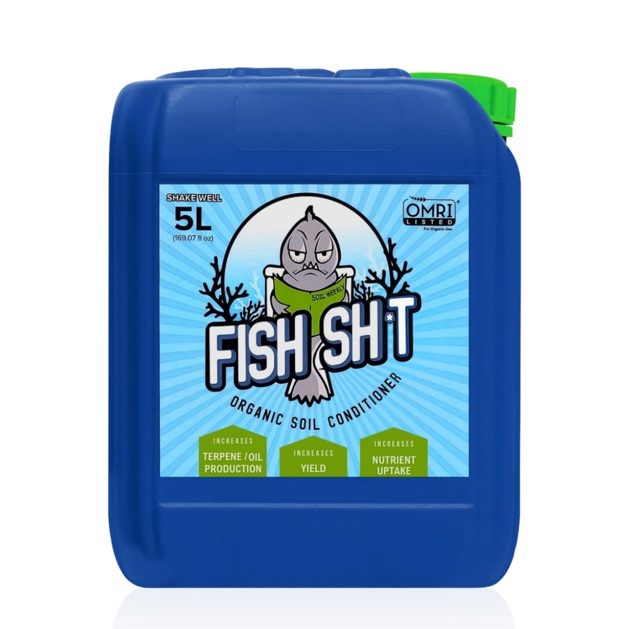 Fish Head Farms Organic Soil Conditioner - Organic Fertilizer for Increased Yield and Flavor - Plant Fertilizer, Nutrients for Soil, Soilless, Hydroponic Farming - Garden - 5L