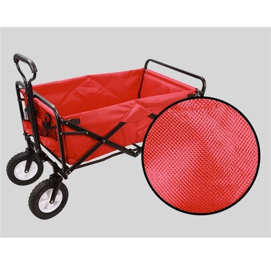 Przyczepka Ogrodowa Składany Wózek Narzędziowy Ogród Outdoor Utility Wagon Piknikowy Kempingowy Z Koszem Do Przechowywania Regulowany Uchwyt WóZek RęCzny(A)