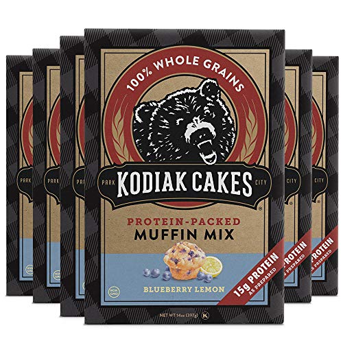 Kodiak Cakes Power Bake, Protein Muffin Mix, Blueberry Lemon, 14 Ounce (Pack of 6) Maryland 