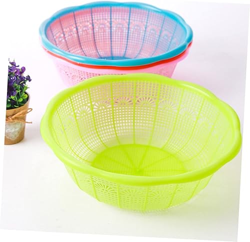 Miniatura 9 de 10 Uds. De Plástico Tazón De Arroz Cesta De Lavandería De Plástico Cesta De Frutas De Cerámica Colador De Bayas Colador De Cocina Colador De