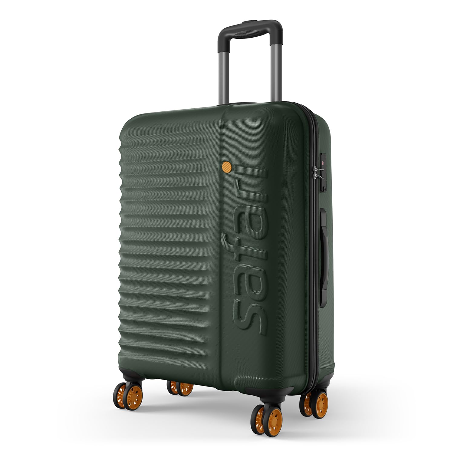 Large Insignia 8 Wheels 81cm Size Check-in Trolley Bag, TSA Lock, Hard Case Polycarbonate, XL Size International Travel Luggage, Suitcase for Travel, Trolley Bags for Travel, Deep Forrest