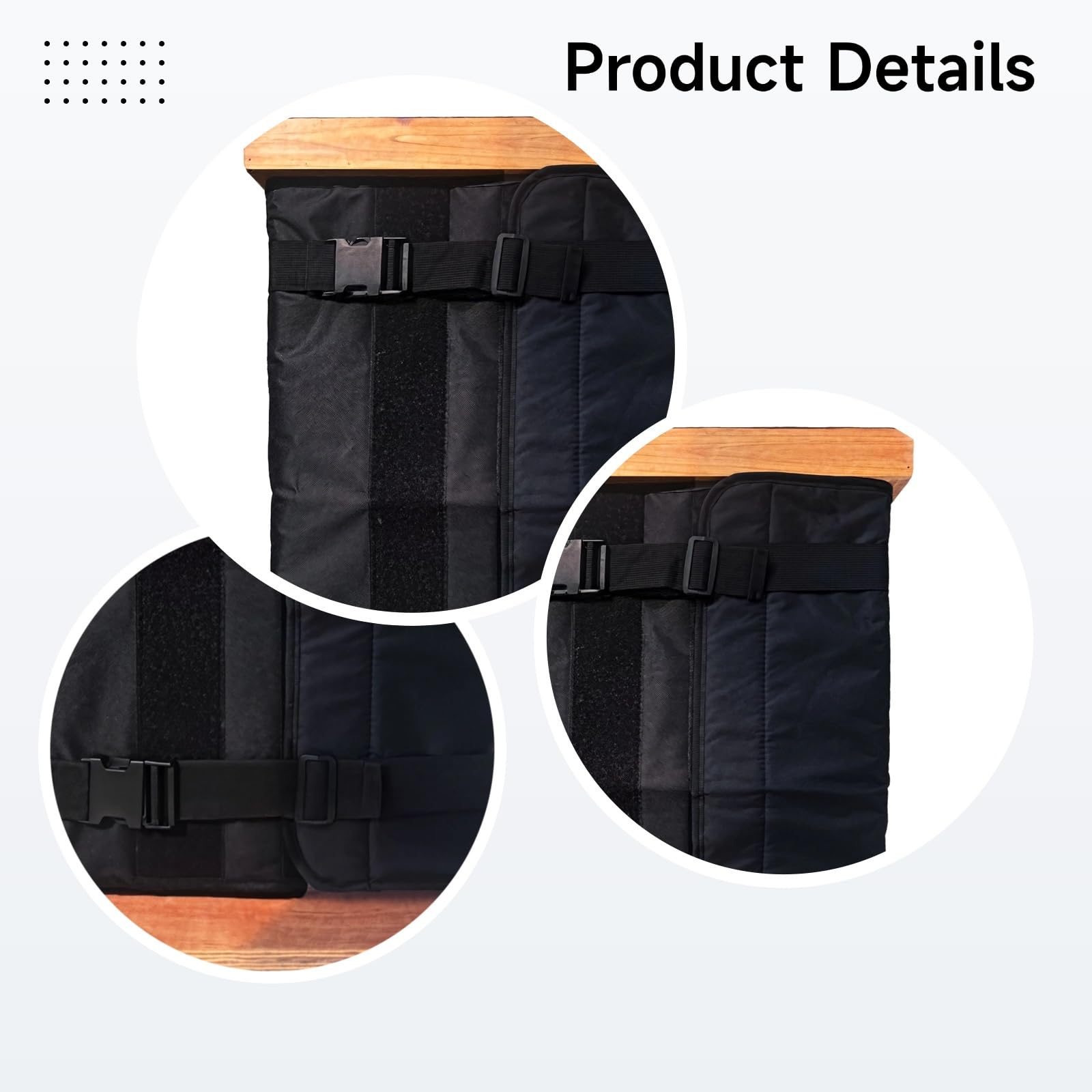 2 fundas ajustables aislantes, tela Oxford 600D impermeable, envoltura de abeja de invierno, perlas de algodón resistentes al viento, protección de aislamiento contra el clima frío