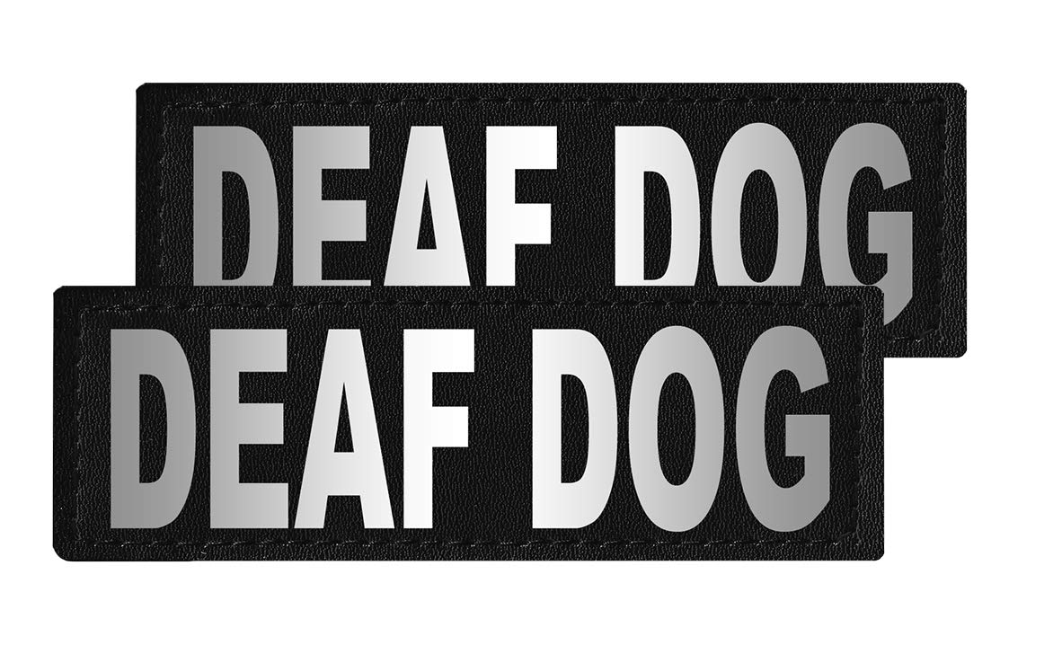 Dogline Deaf Dog Removable Velcro Patches, X-Small