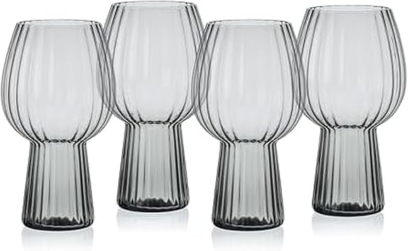 Mikasa Phoebe Modern Optic Goblet Cups