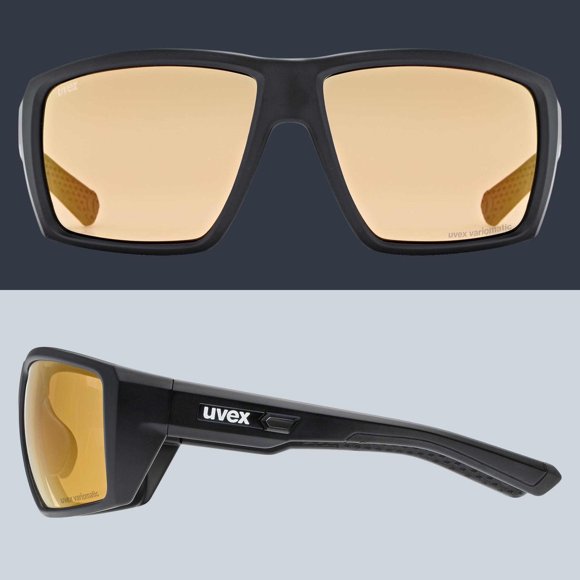 uvex mtn venture CV V - Sportbrille für Damen und Herren - selbsttönend - konstraststeigernd - black matt - one size