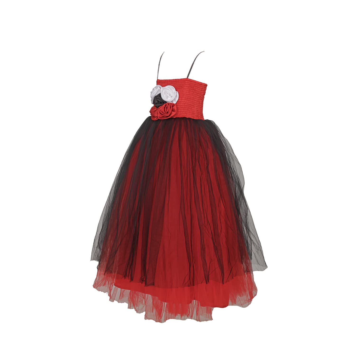 SOFYANA Multicolored Poly Satin Tutu Dress for Your Little Princess Weddings Kids' Nightgown for Sweet Dreams 1-2 Year 1