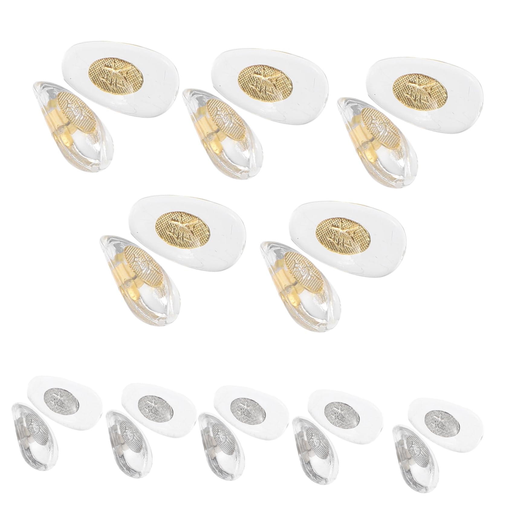 SOESFOUFU 10 Pairs Glasses Nose Pads Eyeglasses Eyeglass Nose Pads Glasses Nose Cushion Glasses Nose Support Nose Cushion for Glasses Nose Protector PVC Non-Slip Optical Glasses