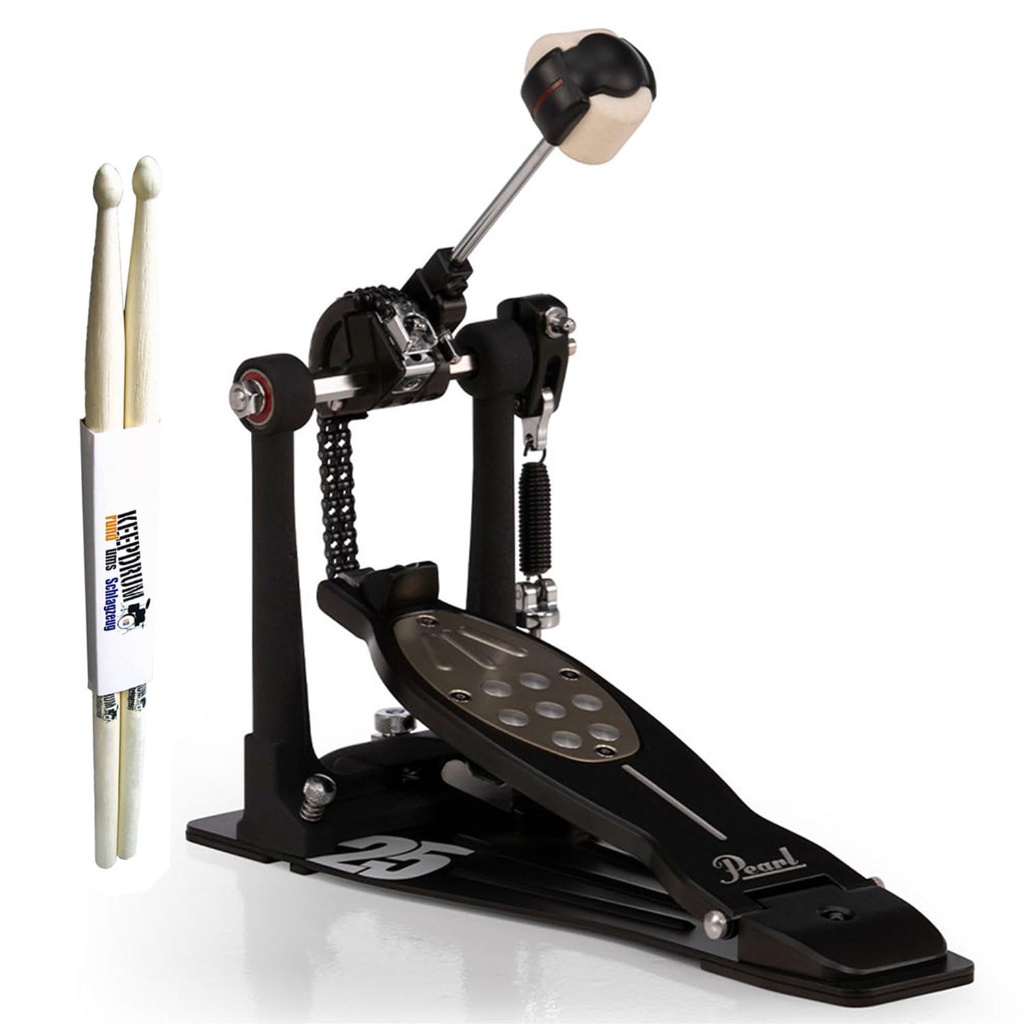Pearl P-2050C/B Fussmaschine Limited Edition mit keepdrum Drumsticks