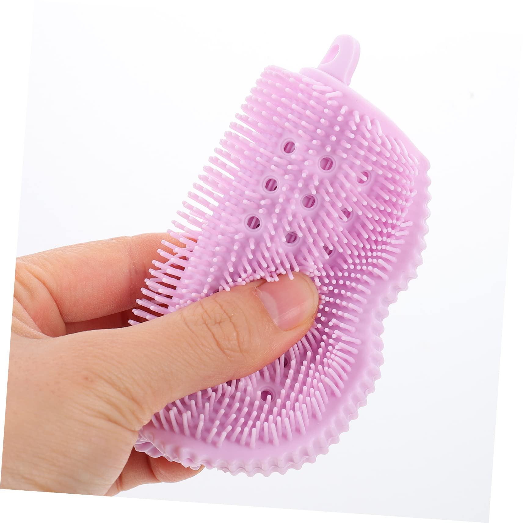 Juego De 3 Cepillos De Masaje De Silicona Para Limpieza Profunda Del Cuero Cabelludo Exfoliantes Corporales 2 Unidades X 3