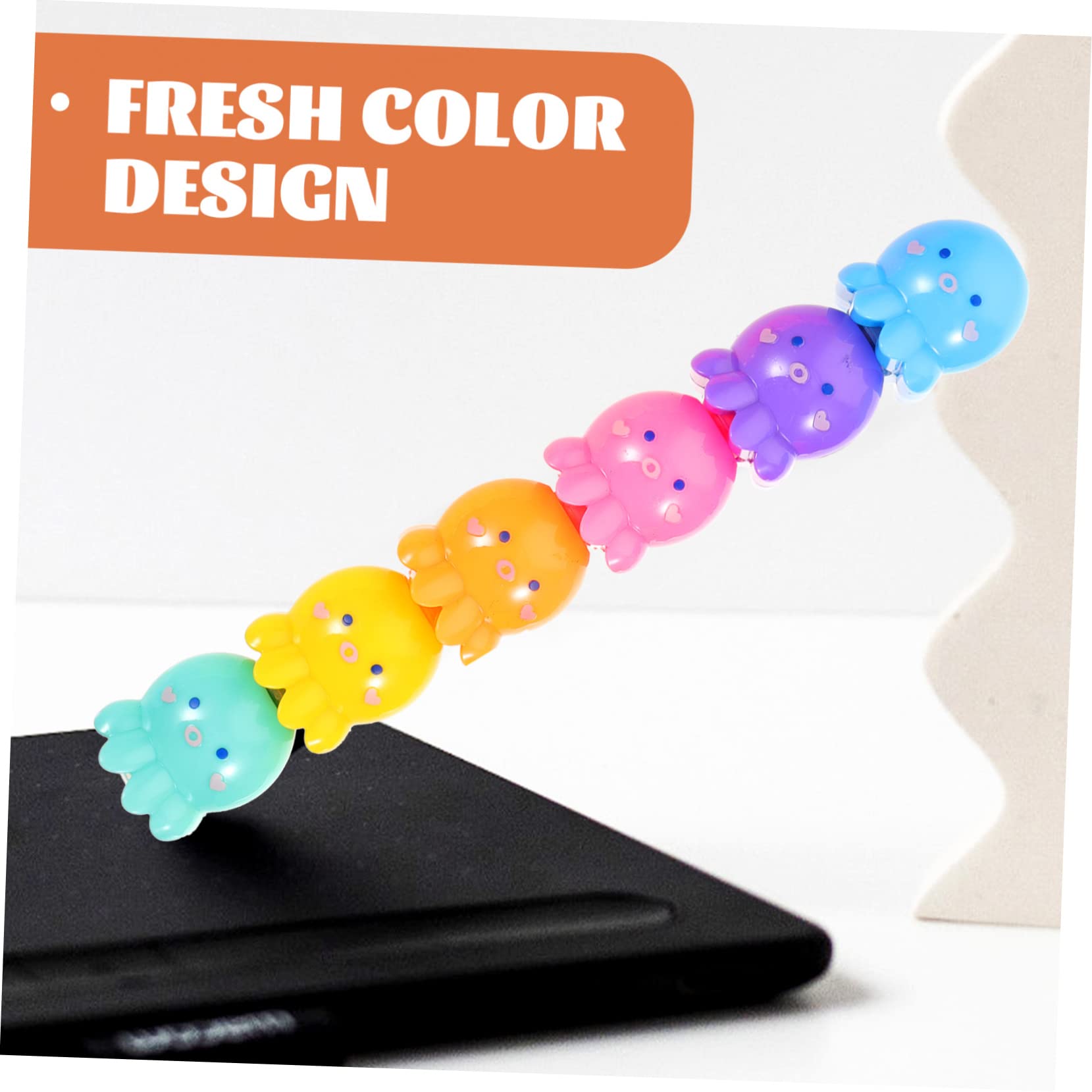 OSALADI 5 Sätze Cartoon Textmarker Herzform Bunte Fluoreszierende Marker Für Schule Und Büro Für Notizen Scrapbooking Und Kreative Projekte 25 Stück * 5