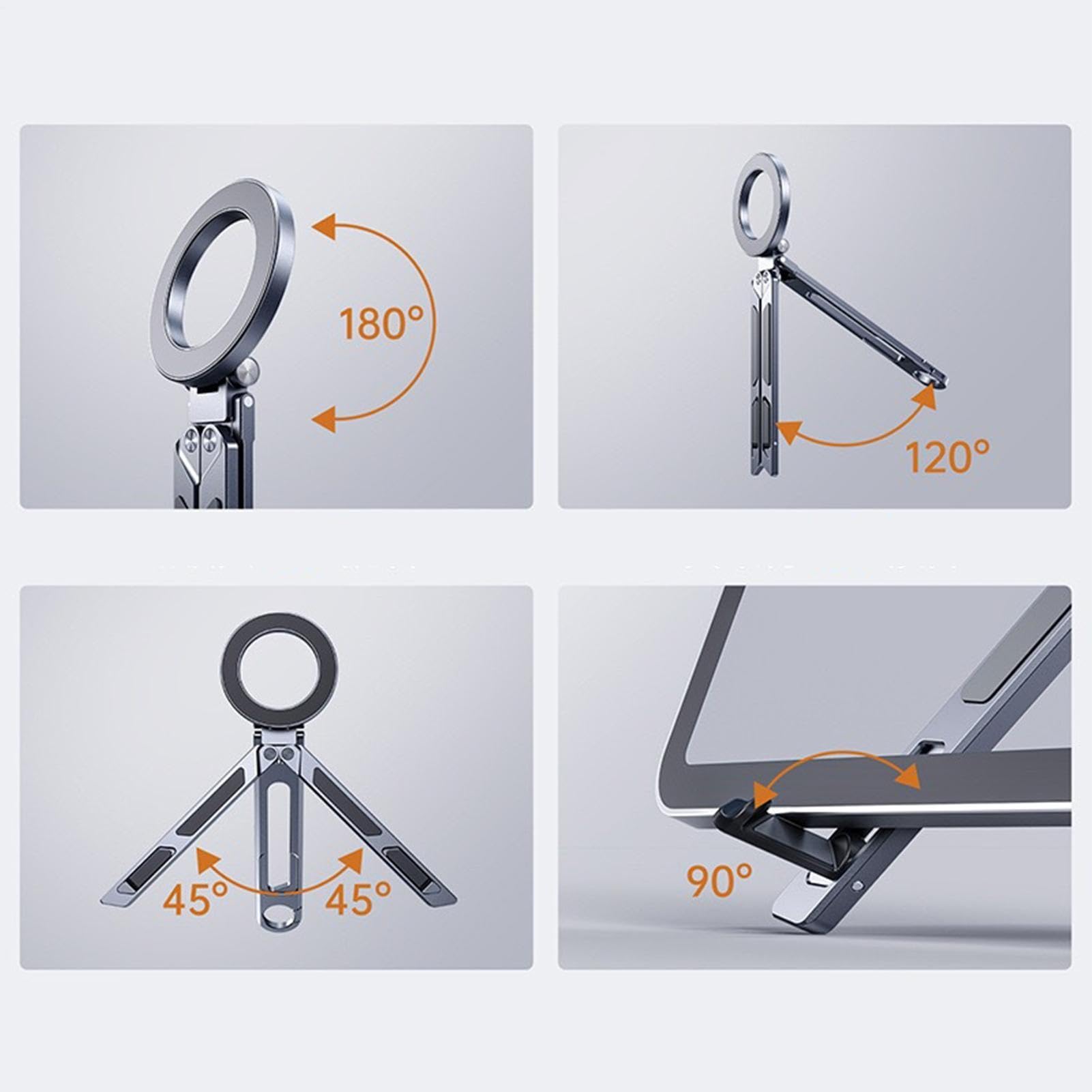 Treppiede magnetico smartphone Supporto per cellulare regolabile in lega di