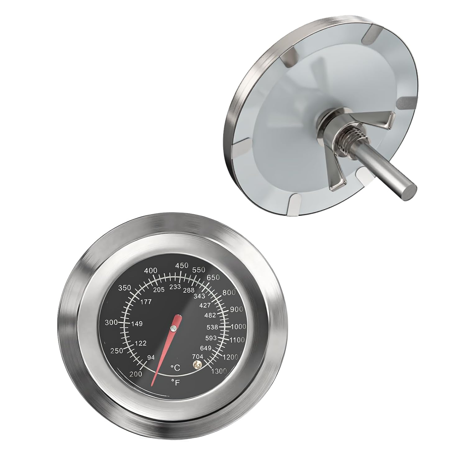 Grill Thermometer for Blackstone Tailgater 1555, BBQ Temperature Gauge for Blackstone 1555 Tailgater Griddle and Grill Combo, Replacement Part for 1550 On The Go Tailgator Grill Griddle