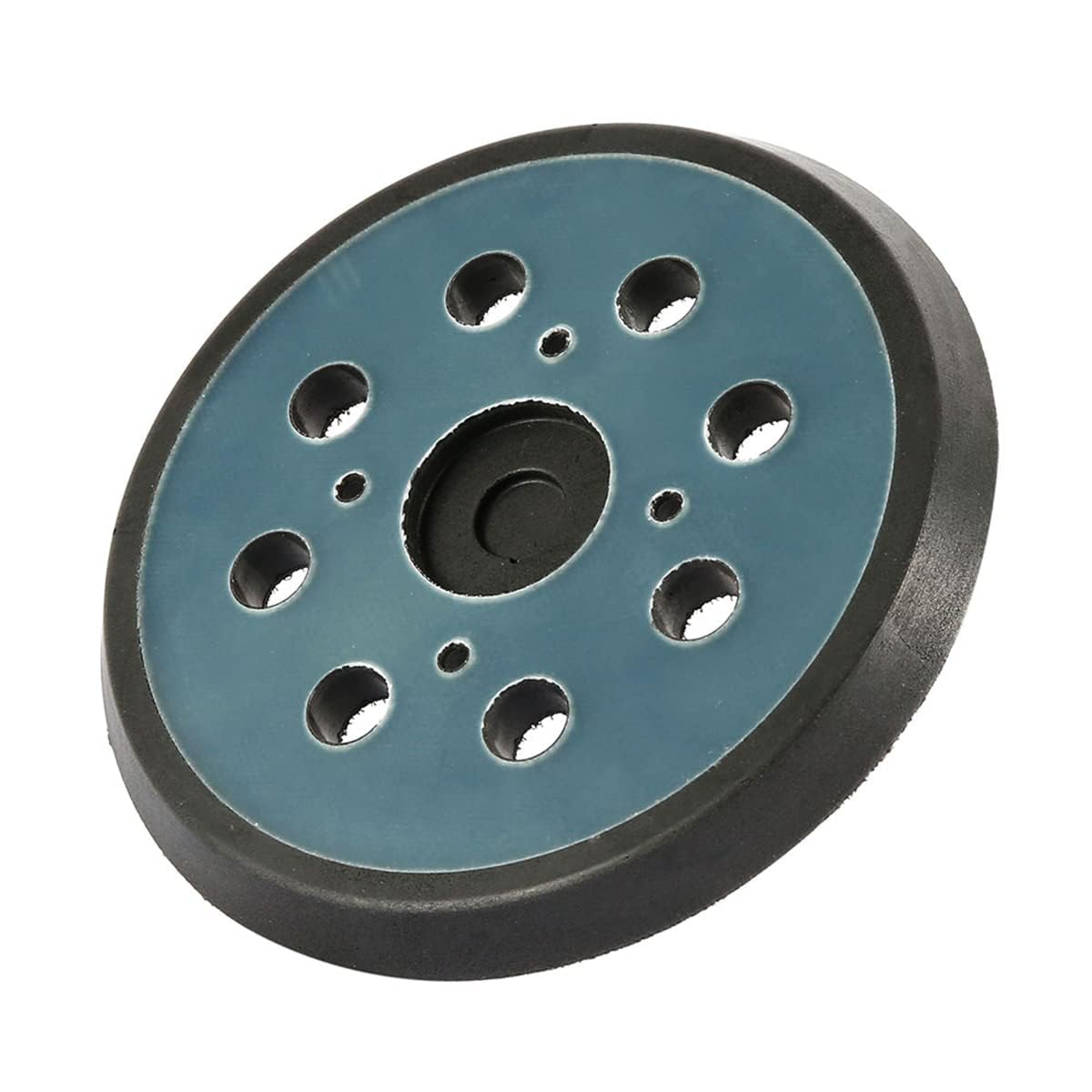 Round Hook and Loop Backing Pad, 125mm/5 Inch 8 Hole Sanding Pads for High Speed Polishing, Orbital Sander Backing Pads Easy Installation Replacement Sander Pad for Buffing Random Orbital (1Pcs)