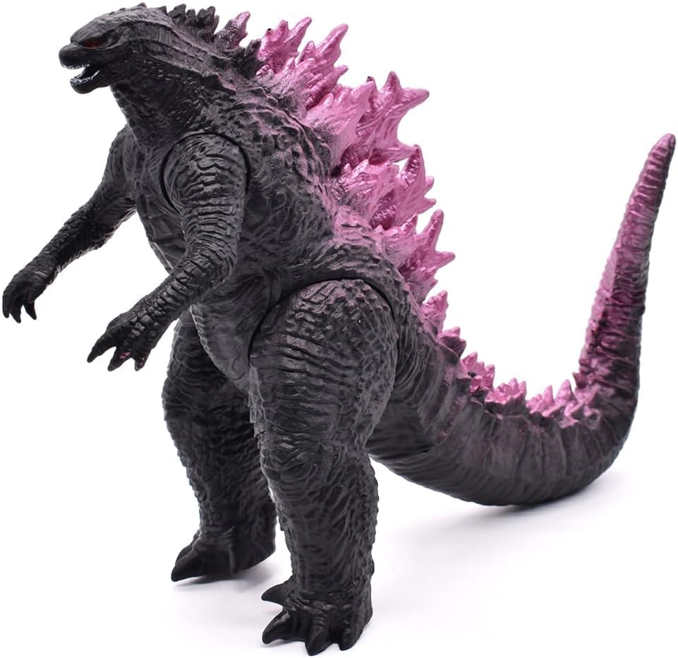 Godzilla Figuren Monster Action Figure Dinosaurier Modell Ornamente Monster Geburtstag Kuchendekoration Actionfigur Spielzeug Dino Modelle für Kinder Geschenk 22cm-Rosa