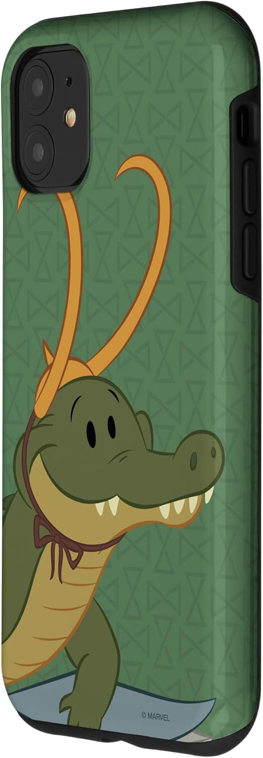 iPhone 11 Marvel Loki Illustrated Alligator Loki Case