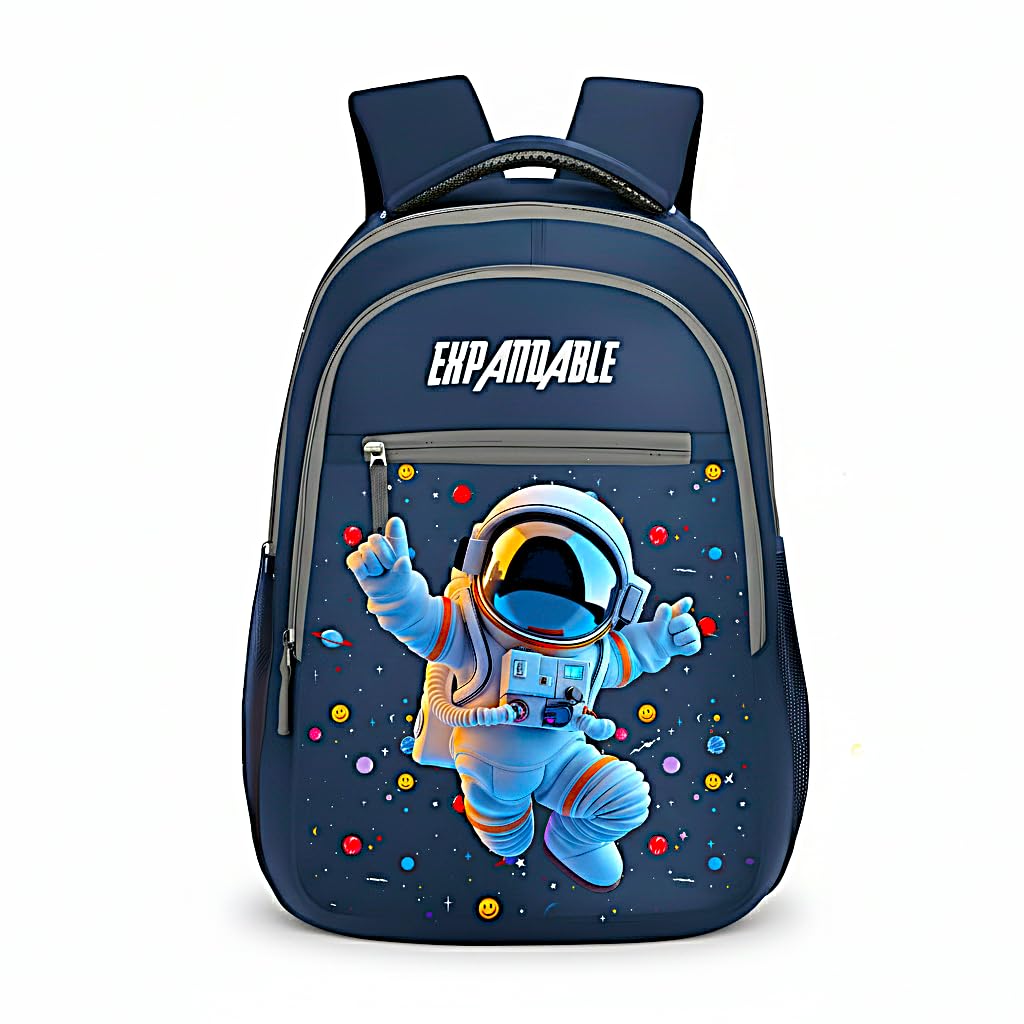 Kids Astronaut School Backpack – Lightweight Space-Themed Bookbag for Boys and Girls, Durable School Bag with Fun Galaxy Design, Comfortable Padded Straps-image-18