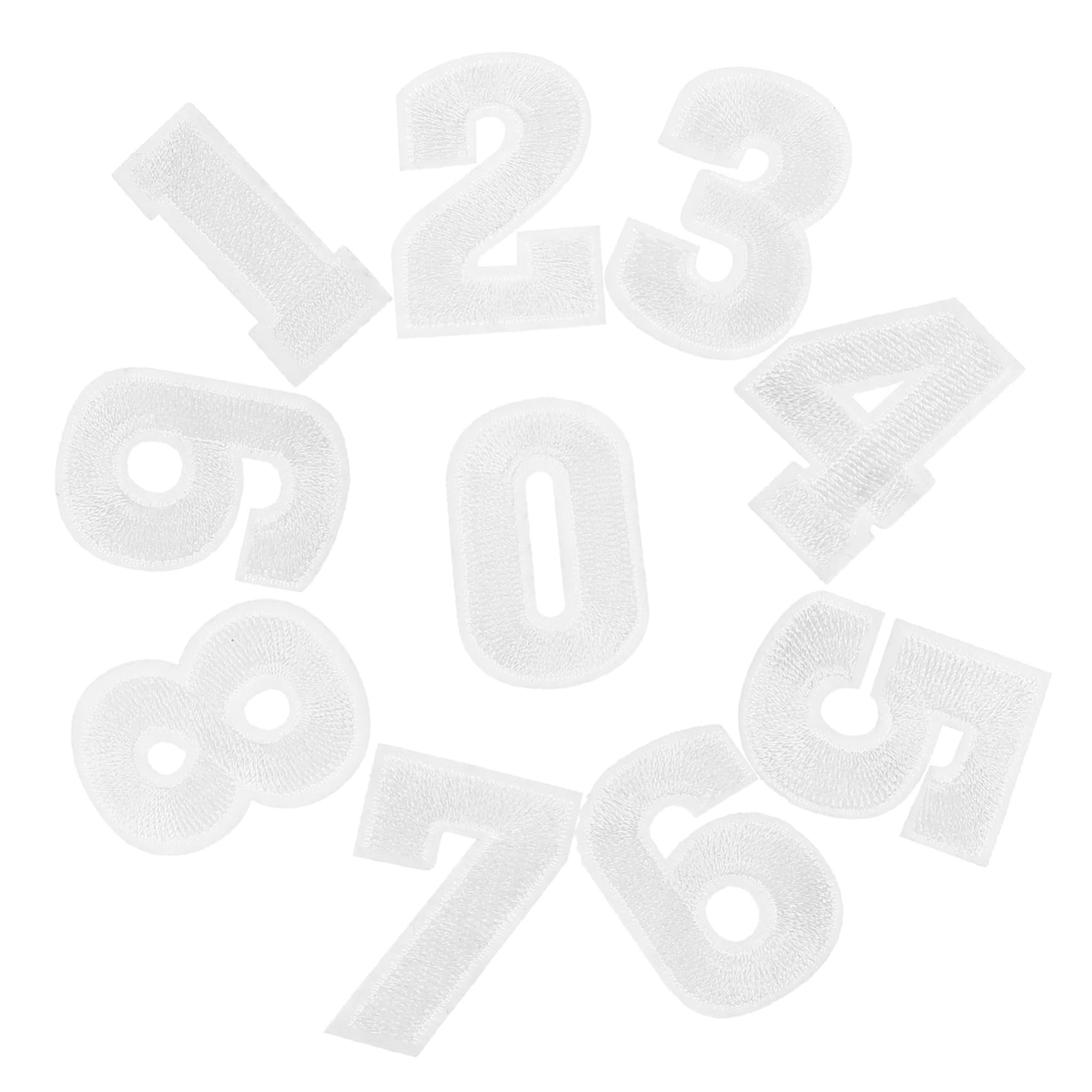 Housoutil 15 Set Patches Numerici Ricamati per Riparazione e Decorazione Abbigliamento Patches DIY per Magliette e Accessori Resistente e Sicuro per Prolungato