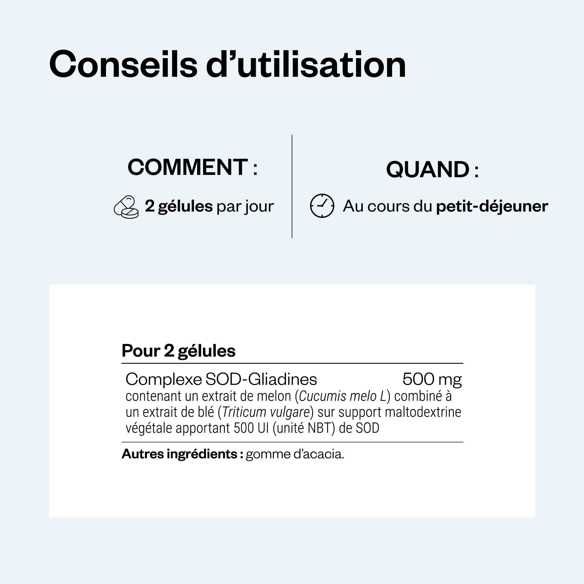 SOD-Gliadins Complex - Origine Végétale - Super Absorbable - SuperSmart