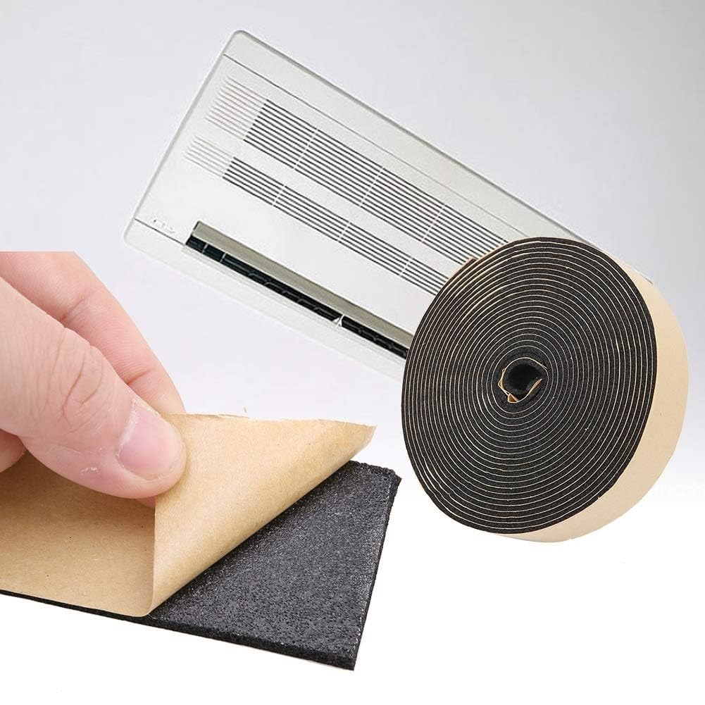Cinta de Espuma, for Accesorios de Hardware Cinta Adhesiva de una Cara DIY Cinta de Sellado de Espuma autoadhesiva Cinta de Tira de Esponja for Aire Acondicionado, Armario, Armario