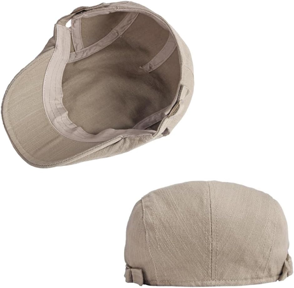 XYIYI Mens Cotton Newsboy Cap Flat Ivy Gatsby Driving Hat - Image 5