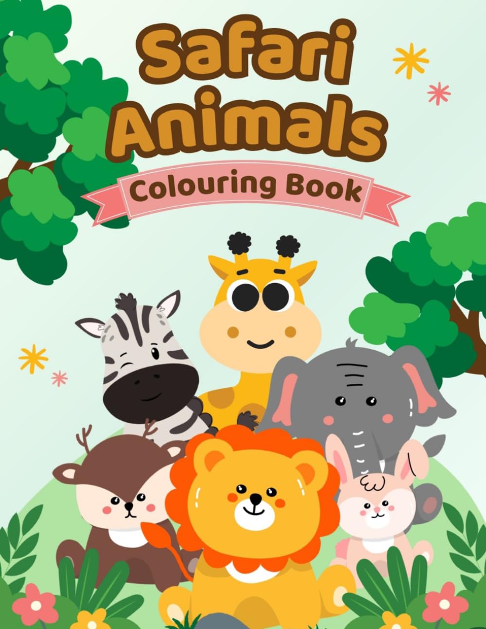 Safari Animals: Colouring Book