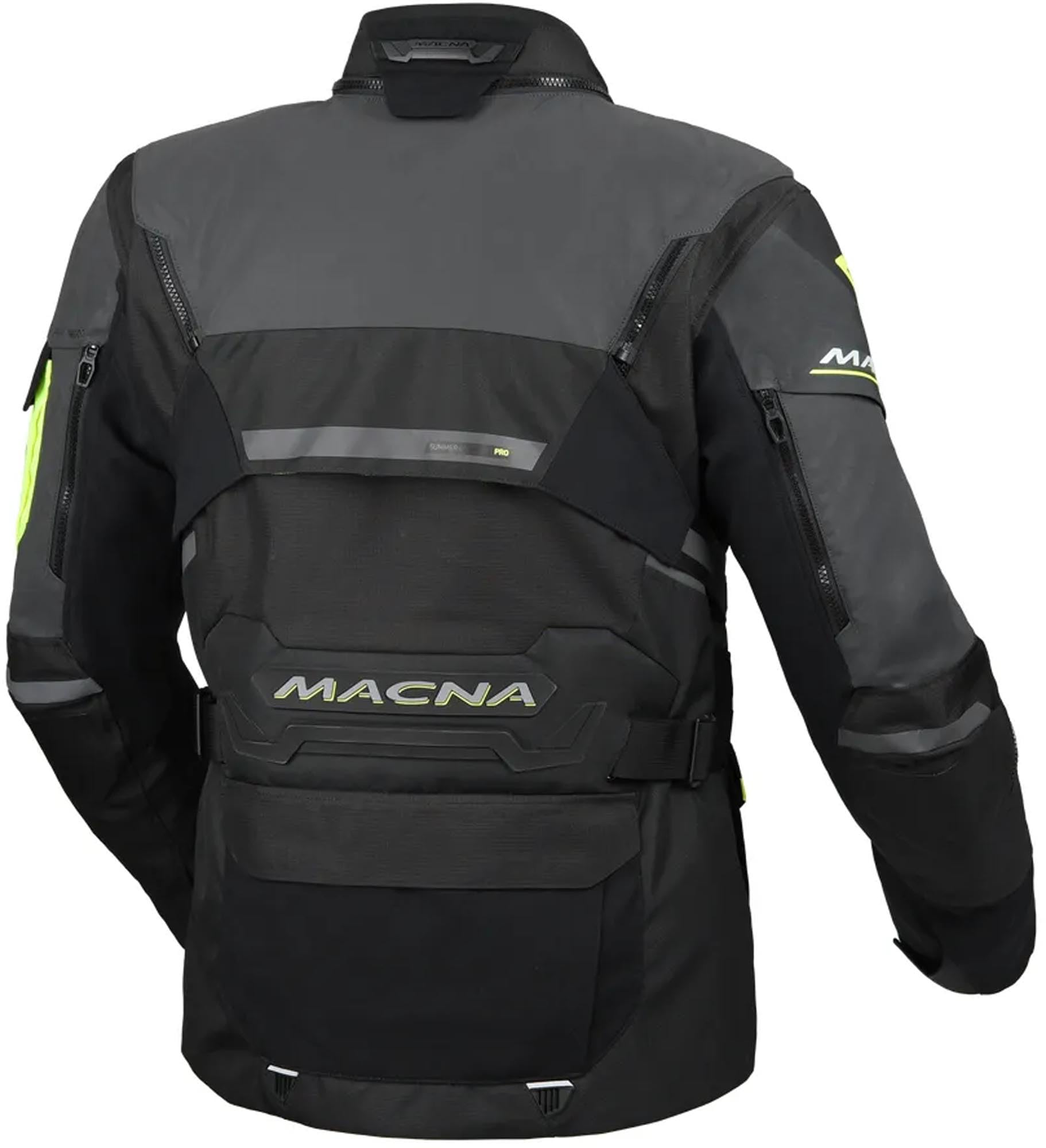 Macna Flexodus NightEye wodoodporna kurtka tekstylna motocyklowa, 3XL