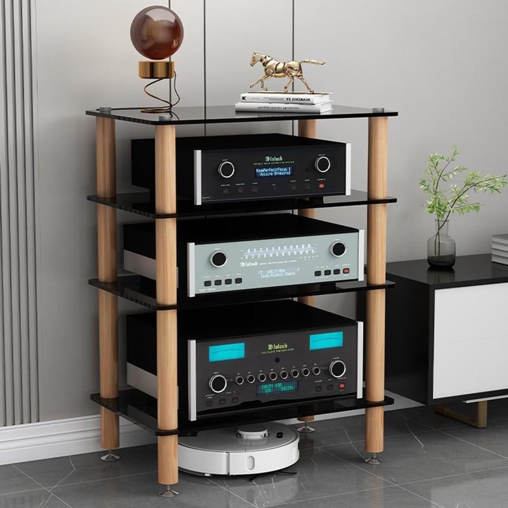 Vielseitiger Multimedia-Aufbewahrungsschrank für Zuhause & Büro, Eckregal für CD-Player, DJ-Equipment & Theater, robuster Ständer für optimale Organisation