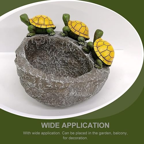 Miniatura 2 de Happyyami Decoración de plantas de tortuga suculenta maceta de resina para animales, decoración de macetas de resina, macetas de resina, maceta de