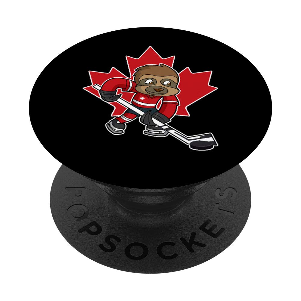 Sloth Canada Ice Hockey Canadian Winter Sports Popsockets Grip