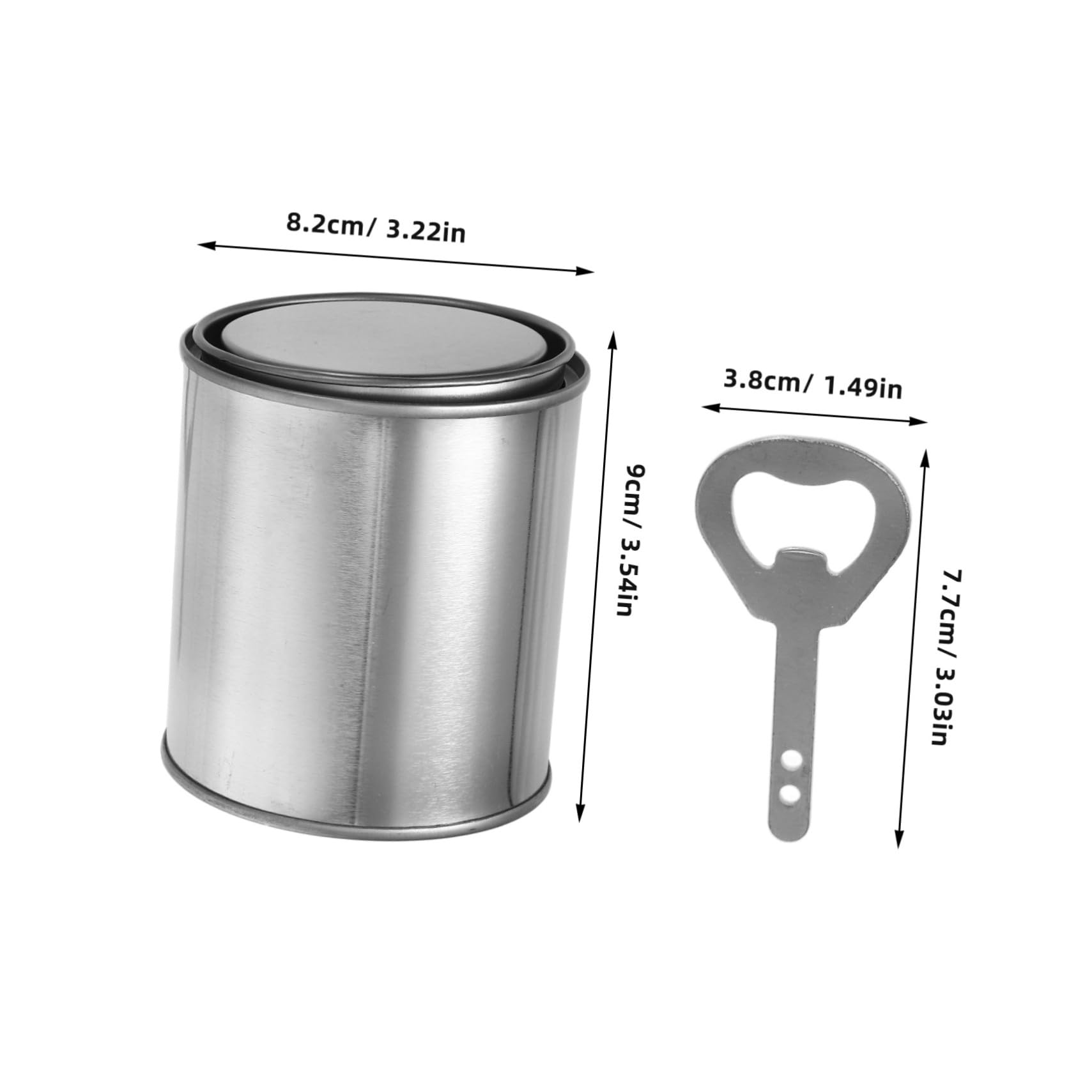 Didiseaon Latas de Pintura Metálicas Vacías Contenedores de Almacenamiento con Tapas Latas de Pintura Pequeñas para Manualidades y Proyectos de Bricolaje