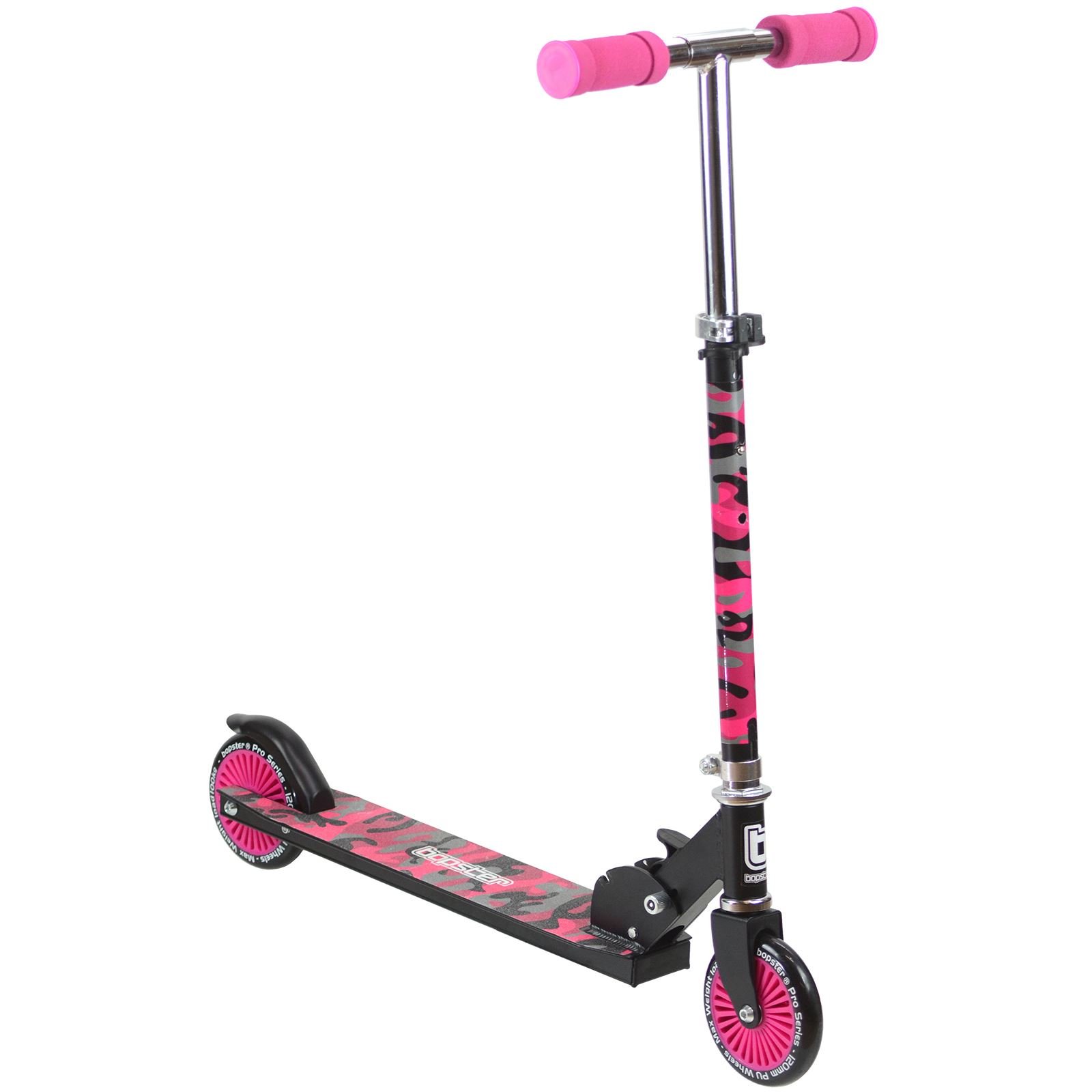 BOPSTER - Trottinette Pliable Enfant et Adolescent - Trottinette 2 Roues - De 5 à 14 Ans