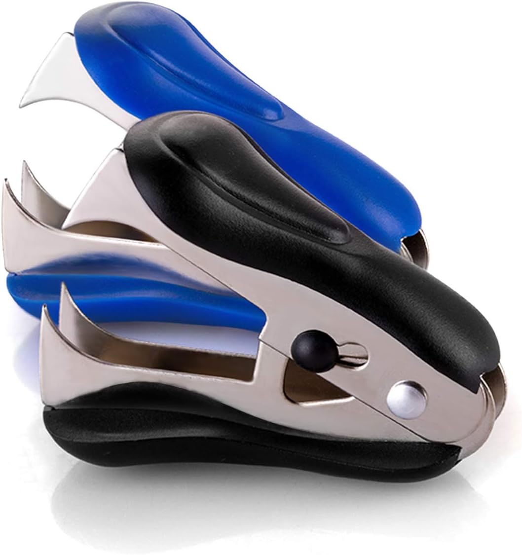 BACHANG 2 Pack Staple Remover with Safety Lock, Staple