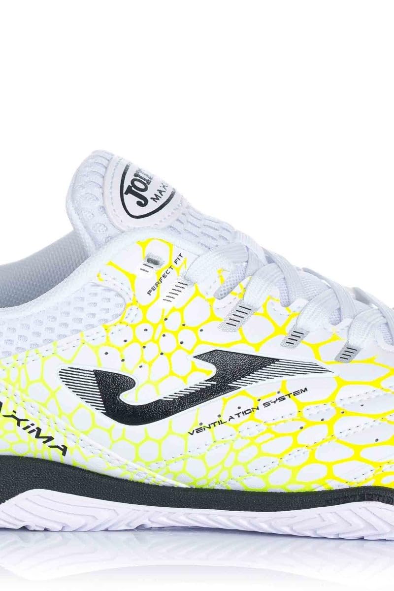Joma Maxima 2532 Zapatillas fútbol Sala para Hombre (Blanco, Sistema Tallas Calzado EU, Adulto, Números, Mediano, 41)