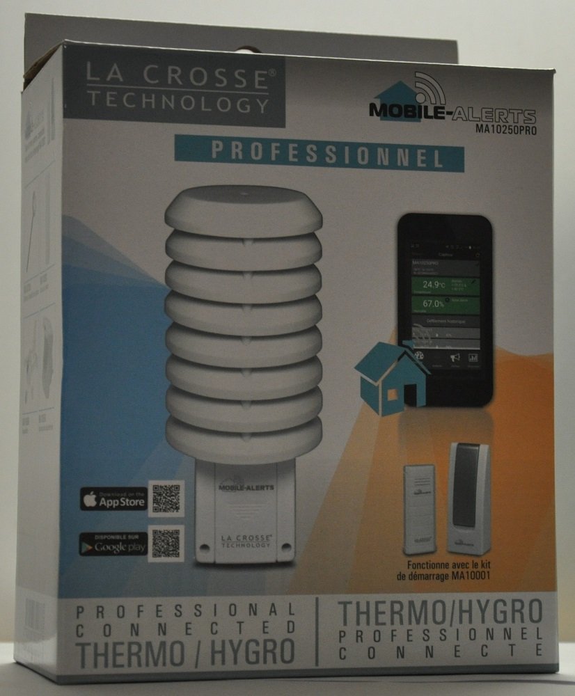 La Crosse Technology Capteur thermo/hygro Pro avec répéteur pour anémomètre MA10250 PRO