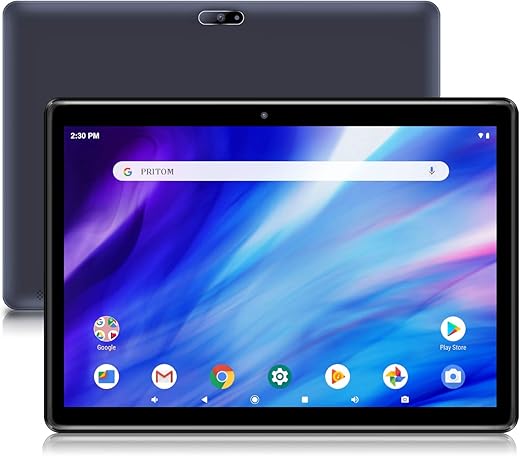 PRITOM Tablet 10 inch, 64GB, Tablet Android 13, HD IPS Screen, Dual Camera, WiFi, Bluetooth, Tablets with 6000mAh Battery, Touch10 Tab GMS Certified
