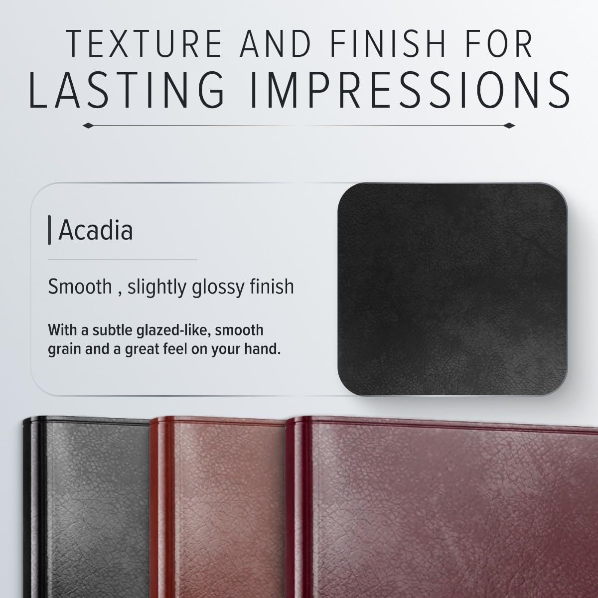 Gallery Leather Daily Planner 2026, Elegantly Bound Daily Calendar Planner and Notebook with Stylish Gold-Gilded Page Edges, 12 Months - Acadia Navy - 8 x 5.5 ”