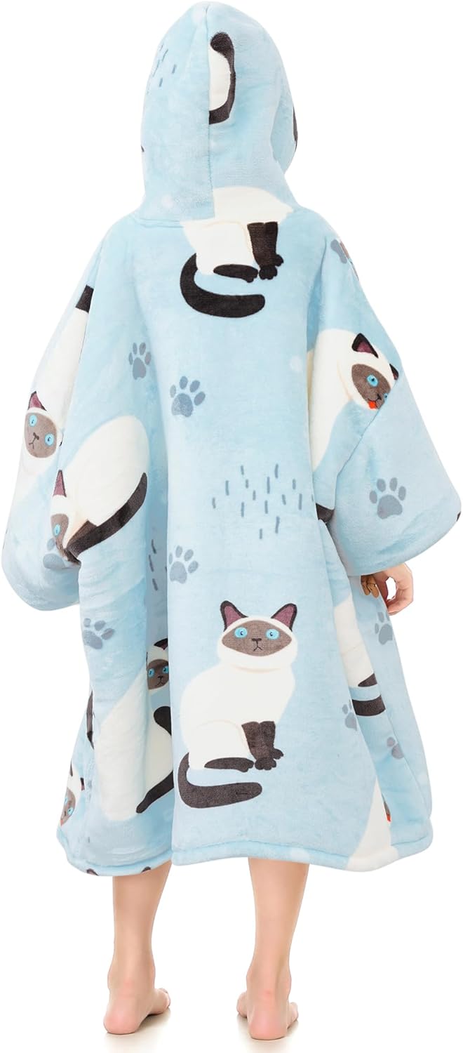 Narecte Kids Hoodie Blanket Birthday Gifts for Girls Year Old Girl Toddler Wearable Blanket Hoodie Kids Oversized Ideas Teen - Image 2