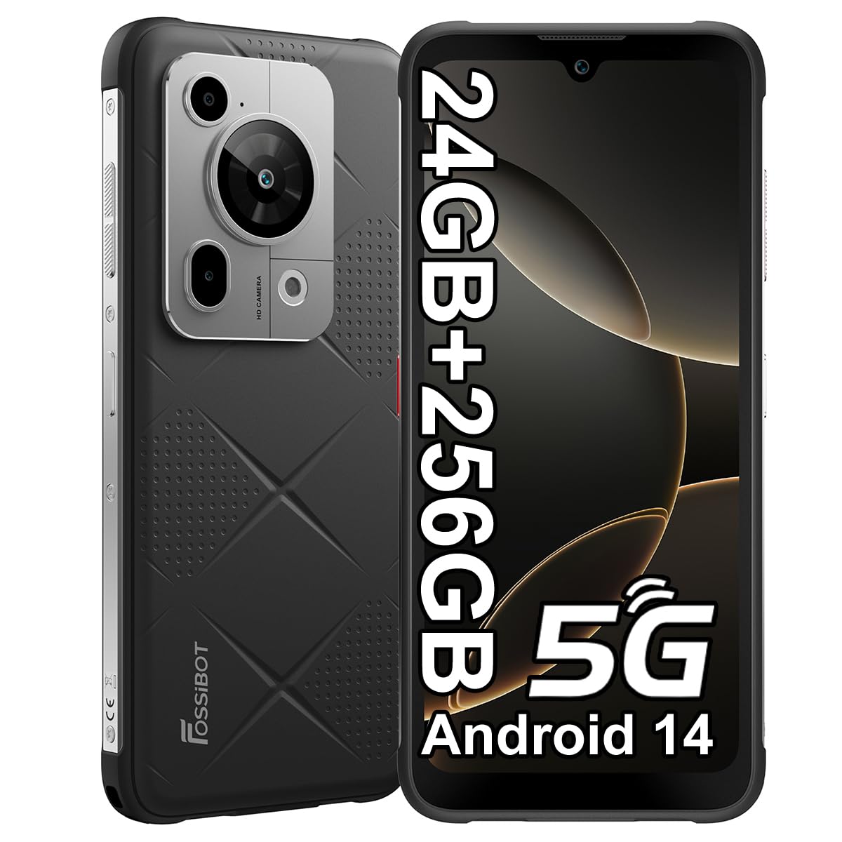 FOSSIBOT F112 Pro 5G 8+256 タフネススマホ FOSSiBOT F112 Pro 24GB+256GB 6.88-inch 120Hz 7150mAh 50MP