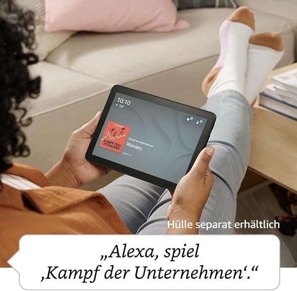 Zertifiziert und generalüberholt Fire HD 8-Tablet, 8-Zoll-HD-Display, 32 GB, 30% schnellerer Prozessor, für Unterhaltung unterwegs (2022), schwarz, mit Werbung - 5