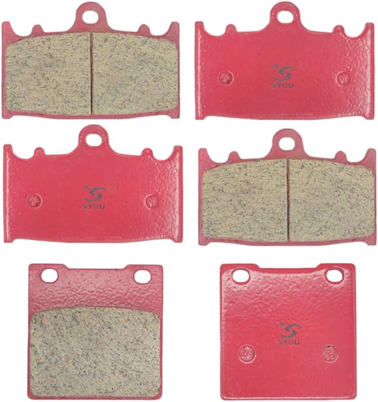 SYUU Motorcycle Replacement Front Rear Ceramic Brake Pads Brakes for Suzuki GSF 400 GSXR 250 400 600 750 RGV 250 TL 1000 S 97-01 FA158F FA063R