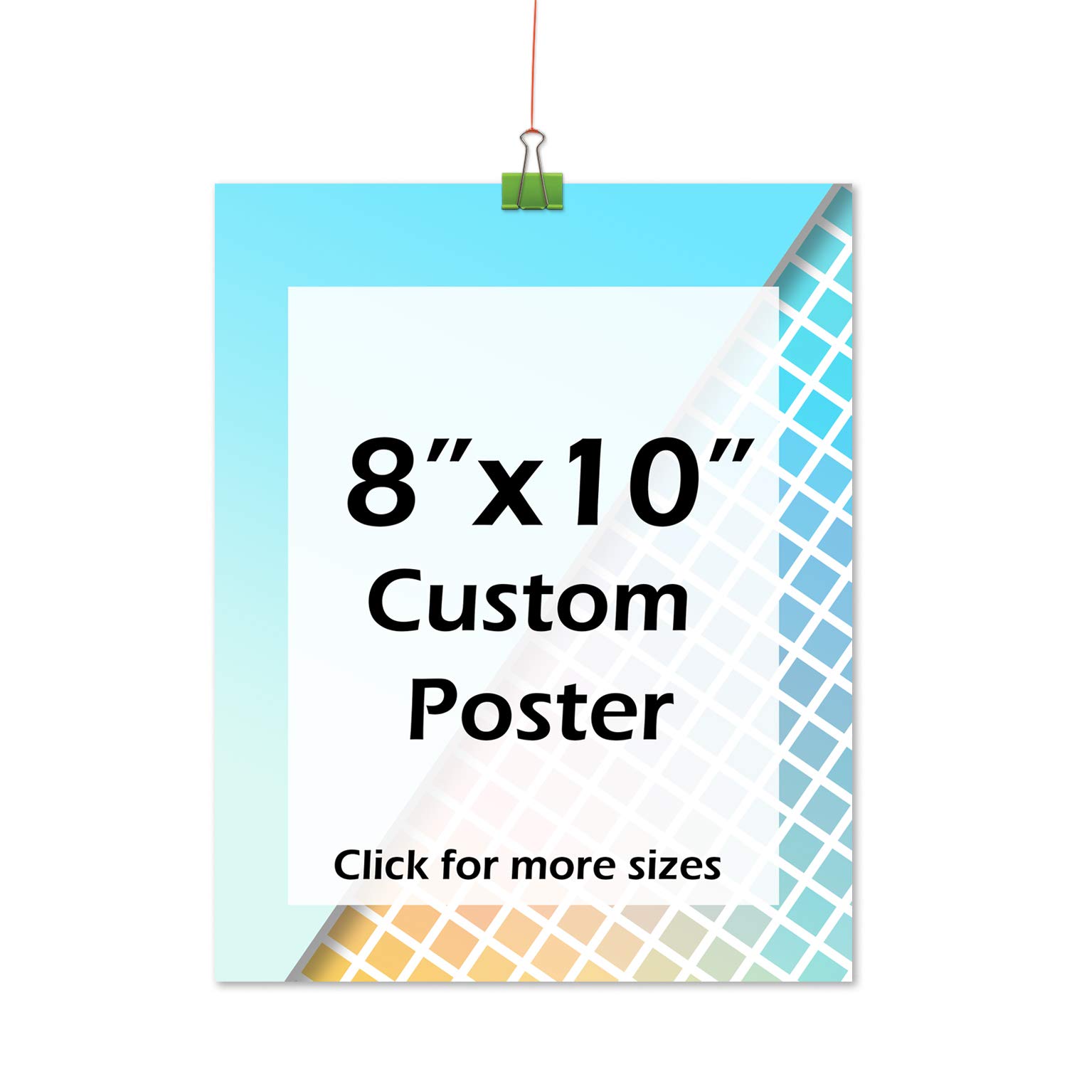 Personalized Photo to Poster - Upload Your ImagePhoto - Custom Your Artwork, Painting, Pictures to Posters, Prints and Wall Arts (8x10)