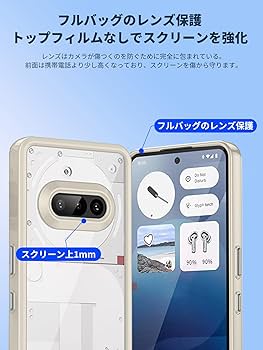 Amazon.co.jp: Nothing Phone（3a） 用 ケース カバー 全透明